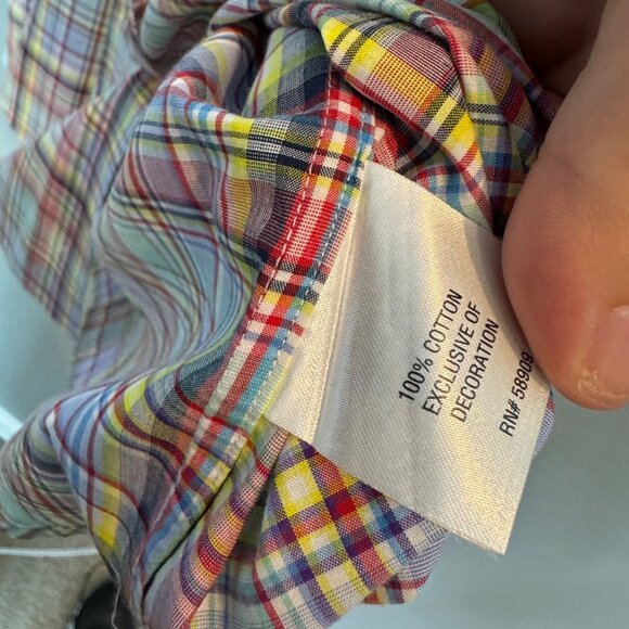 DANIEL CREMIEUX collection plaid button down business shirt size XL - Picture 6 of 7